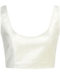 forte_forte - Ivory Top Cotton, Viscose, Elastane - Lyst