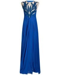 Alberta Ferretti - Maxi Dress Silk, Polyamide, Viscose, Cotton, Synthetic Fibers - Lyst