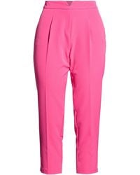 Twenty Easy By Kaos - Fuchsia Pants Polyester, Elastane - Lyst