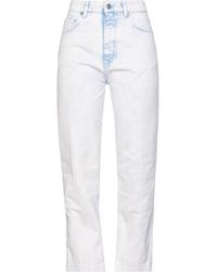 Pantalon en jean Jean ViCOLO en coloris Bleu Femme Vêtements Jeans Jeans coupe droite 