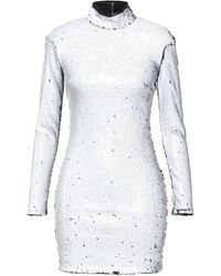 Tassos Mitropoulos - Mini Dress Rayon, Elastane - Lyst