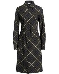 Burberry - Midi Dress Polyester, Wool - Lyst