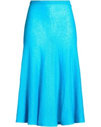 Alaïa - Azure Midi Skirt Mohair Wool, Polyamide, Wool - Lyst