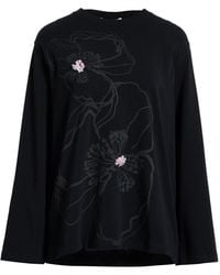 Cecilie Bahnsen - T-Shirt Organic Cotton, Elastane, Silk, Polyester - Lyst