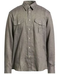 Pierre Cardin - Khaki Shirt Linen - Lyst