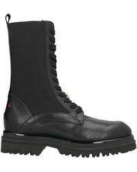 GIO+ - Ankle Boots Leather, Textile Fibers - Lyst