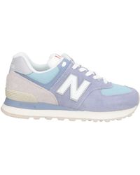New Balance - 574 Lilac Sneakers Leather, Textile Fibers - Lyst