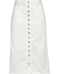 Courreges - Midi Skirt Cotton, Elastane - Lyst