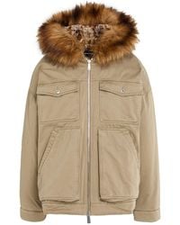 DSquared² - Khaki Jacket Cotton, Acrylic, Polyester, Modacrylic - Lyst
