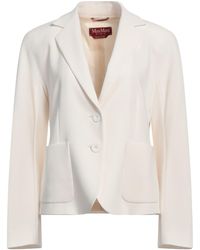 Max Mara - Ivory Blazer Triacetate, Polyester - Lyst