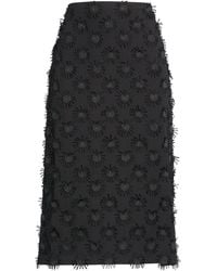 MSGM - Midi Skirt Polyester, Cotton - Lyst