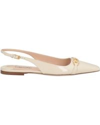 Tom Ford - Ivory Ballet Flats Calfskin, Brass - Lyst