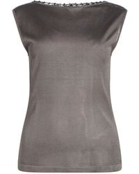 Alberta Ferretti - Top Viscose, Polyester, Acrylic - Lyst