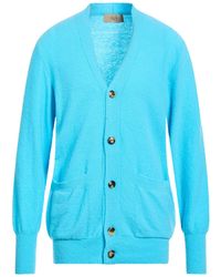 Maison Flâneur - Azure Cardigan Virgin Wool, Polyamide, Cashmere - Lyst