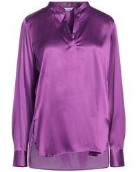 Caliban - Mauve Top Silk, Elastane - Lyst