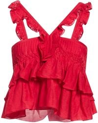 Isabel Marant - Top Cotton, Viscose - Lyst