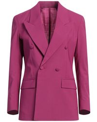 MARSĒM - Mauve Blazer Virgin Wool, Polyester, Elastane - Lyst