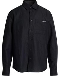 Calvin Klein - Shirt Linen, Cotton - Lyst