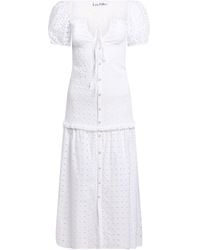 LES FILLES D'EVA - Midi Dress Cotton - Lyst