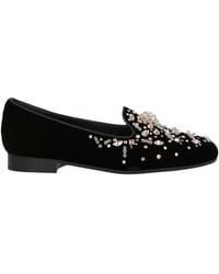 Rene Caovilla - Loafers Textile Fibers, Leather - Lyst