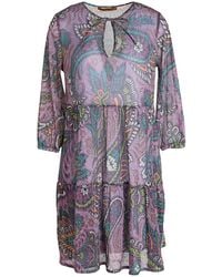 Siyu - Plum Mini Dress Polyester, Polyamide - Lyst