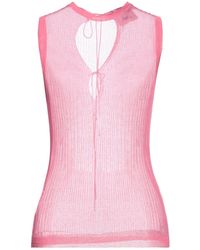 SOLOTRE - Top Cotton, Polyamide - Lyst