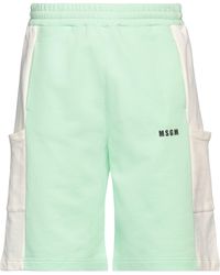MSGM - Light Shorts & Bermuda Shorts Organic Cotton - Lyst