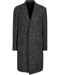 dunhill - Coat Wool, Mohair Wool, Alpaca Wool, Polyamide, Cashmere - Lyst