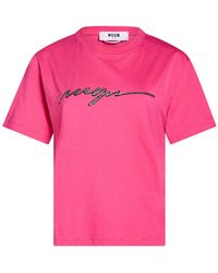 MSGM - T-Shirt - Lyst