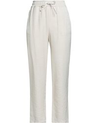 Liu Jo - Cream Pants Viscose, Polyester - Lyst