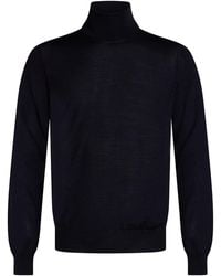 Lardini - Midnight Turtleneck Virgin Wool - Lyst