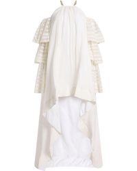 Amen - Maxi Dress Cotton, Silk - Lyst