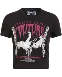 Versace Jeans Couture - T-Shirt Cotton, Elastane - Lyst