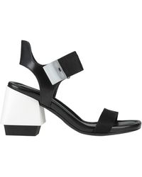 Sandales 95 mm à attache scratch Premiata en coloris Noir Femme Chaussures Chaussures à talons Sandales à talons 