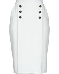 Elisabetta Franchi Gonna ginocchio - Bianco