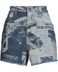 Versace Jeans Couture - Denim Shorts - Lyst