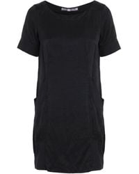 European Culture - Mini Dress Rayon, Viscose, Cotton, Linen, Elastane - Lyst