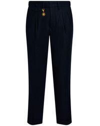 Manuel Ritz - Midnight Pants Virgin Wool, Viscose, Polyester, Elastane - Lyst