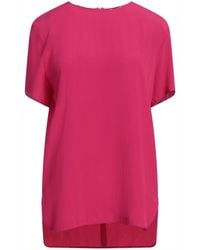 SIMONA CORSELLINI - Fuchsia Top Acetate, Silk - Lyst