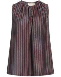 Momoní - Burgundy Top Polyester, Viscose, Metallic Polyester, Polyamide, Elastane - Lyst
