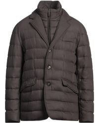 Herno - Taupe Puffer Viscose, Virgin Wool, Wool, Polyester, Polyurethane - Lyst