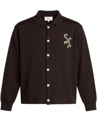 Second Layer - Dark Cardigan Virgin Wool - Lyst
