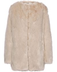 helmut lang faux fur jacket