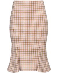 マルニ Marni Polyamide Midi Skirt Marni Midi Skirt Viscose, Polyamide, Elastane in Brown | Lyst