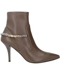 Pinko - Dark Ankle Boots Leather - Lyst