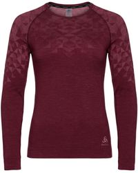 Odlo - T-Shirt Merino Wool, Polyester, Polyamide, Elastane - Lyst