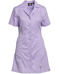 Dickies - Lilac Mini Dress Polyester, Cotton, Elastane - Lyst