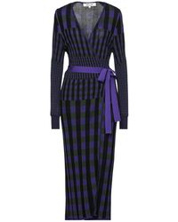 Diane von Furstenberg Midi Dress - Purple