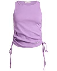 hinnominate - Mauve Tank Top Cotton, Elastane - Lyst