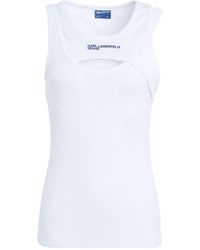 KARL LAGERFELD - Tank Top - Lyst